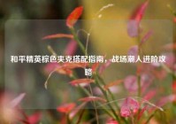 和平精英棕色夹克搭配指南，战场潮人进阶攻略