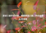 逆战三国手游攻略，策略燃战三国，开启你的乱世传奇