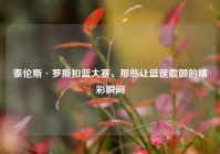 泰伦斯·罗斯扣篮大赛，那些让篮筐震颤的精彩瞬间