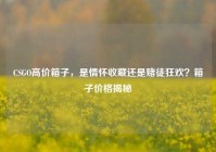 CSGO高价箱子，是情怀收藏还是赌徒狂欢？箱子价格揭秘