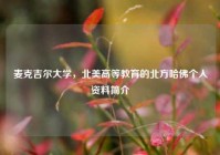 麦克吉尔大学，北美高等教育的北方哈佛个人资料简介