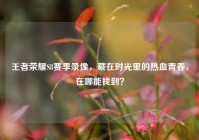 王者荣耀S8赛季录像，藏在时光里的热血青春，在哪能找到？