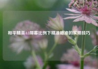 和平精英4:3屏幕比例下精准瞄准的实用技巧