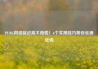 PUBG网络延迟高不用慌！6个实用技巧帮你丝滑吃鸡