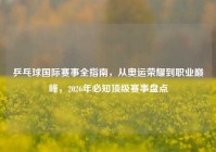 乒乓球国际赛事全指南，从奥运荣耀到职业巅峰，2026年必知顶级赛事盘点