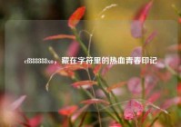 cf888888xo，藏在字符里的热血青春印记