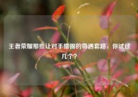 王者荣耀那些让对手懵圈的奇遇套路，你试过几个？
