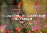 Steam上的OBS叫什么？OBS Studio是游戏直播与内容创作的便捷入口