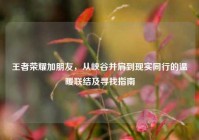 王者荣耀加朋友，从峡谷并肩到现实同行的温暖联结及寻找指南