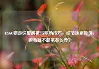 CSGO蹲走速度解析与移动技巧，细节决定胜负，蹲着跳不起来怎么办？