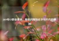 2019年CF职业赛场，那些闪耀的名字与不朽的瞬间