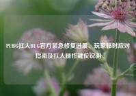 PUBG扛人BUG官方紧急修复进展、玩家临时应对指南及扛人操作键位说明