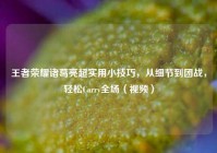 王者荣耀诸葛亮超实用小技巧，从细节到团战，轻松Carry全场（视频）