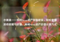 小黑盒——你的Steam资产智能管家，轻松掌握游戏收藏与价值，揭秘Steam资产价值计算方式