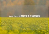 Steam Out，让蒸汽带走生活的褶皱