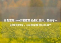 王者荣耀36000亲密度里的虚拟羁绊，那些年一起攒的时光，3000亲密度对应几级？