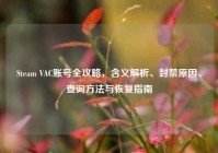 Steam VAC账号全攻略，含义解析、封禁原因、查询方法与恢复指南