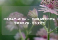 和平精英木马打卡音乐，枪林弹雨中的治愈角落藏温柔记忆，怎么关闭？
