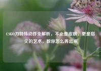 CSGO刀特殊动作全解析，不止是皮肤，更是指尖的艺术，教你怎么弄出来