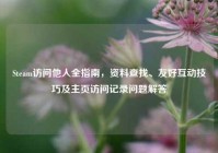 Steam访问他人全指南，资料查找、友好互动技巧及主页访问记录问题解答
