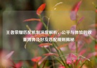 王者荣耀匹配机制深度解析，公平与体验的双重博弈及好友匹配规则揭秘
