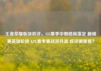 王者荣耀板块收评，S35赛季中期格局落定 巅峰赛英雄轮换 KPL春季赛战况升温 收评哪里看？