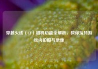穿越火线（CF）相机功能全解析，教你玩转游戏内拍照与录像