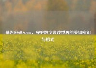 蒸汽密码Steam，守护数字游戏世界的关键密钥与格式