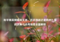 和平精英侧瞄具实测，近战神器还是鸡肋？实战效果与适用场景全面解析