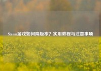 Steam游戏如何降版本？实用教程与注意事项