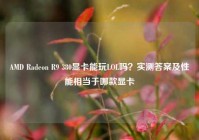 AMD Radeon R9 380显卡能玩LOL吗？实测答案及性能相当于哪款显卡