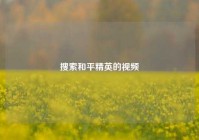 搜索和平精英的视频