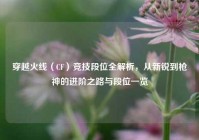 穿越火线（CF）竞技段位全解析，从新锐到枪神的进阶之路与段位一览