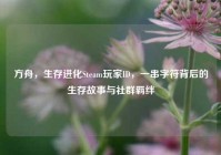 方舟，生存进化Steam玩家ID，一串字符背后的生存故事与社群羁绊