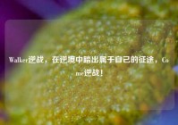 Walker逆战，在逆境中踏出属于自己的征途，Come逆战！