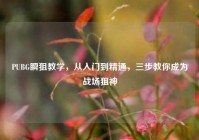 PUBG瞬狙教学，从入门到精通，三步教你成为战场狙神
