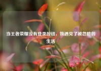 当王者荣耀没有登录按钮，我遇见了被忽略的生活