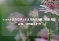 COD16（使命召唤16）准星关闭教程，轻松调整设置，体验真实射击