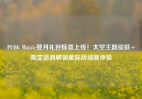 PUBG Mobile登月礼包惊喜上线！太空主题皮肤+限定道具解锁星际战场新体验