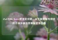 iPad PUBG Mobile登录全攻略，从下载到账号绑定的详细步骤及苹果版登录指南