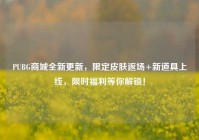 PUBG商城全新更新，限定皮肤返场+新道具上线，限时福利等你解锁！