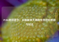 PUBG地铁逃生，从萌新到大神的生存进阶思路与玩法