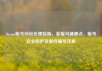 Steam账号纠纷处理指南，客服沟通要点、账号安全防护及案件编号详解