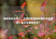雷蛇鼠标玩转CF，详细设置指南助提升竞技表现，能否设置鼠标宏？