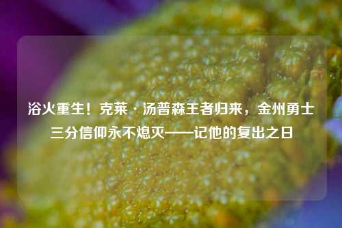 浴火重生！克莱·汤普森王者归来，金州勇士三分信仰永不熄灭——记他的复出之日