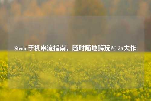 Steam手机串流指南，随时随地嗨玩PC 3A大作
