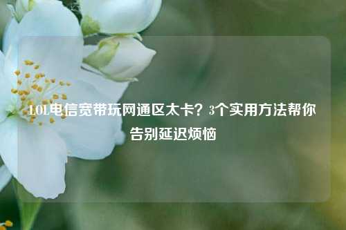 LOL电信宽带玩网通区太卡？3个实用方法帮你告别延迟烦恼