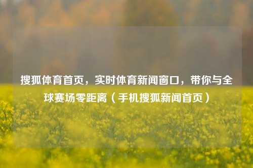 搜狐体育首页，实时体育新闻窗口，带你与全球赛场零距离（手机搜狐新闻首页）