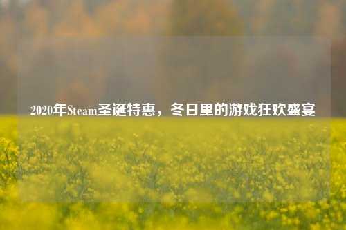 2020年Steam圣诞特惠，冬日里的游戏狂欢盛宴
