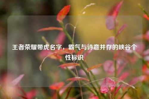 王者荣耀带虎名字，霸气与诗意并存的峡谷个性标识